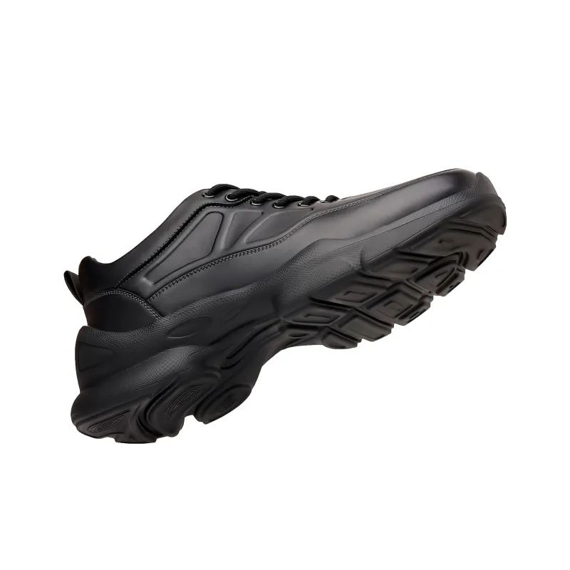 Mulinsen Black Warrior Urban Techwear Texture Men's Casual Shoes Men's Black-3
