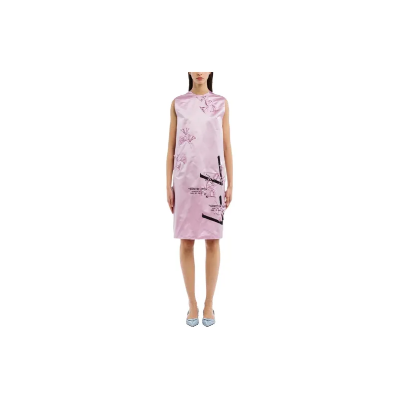 PRADA Sleeveless Dresses Women's Pink Purple-1