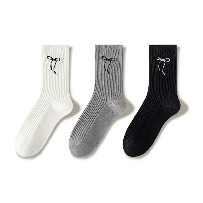 JIAZINI Mid Calf Socks Women's 3 Pack-16