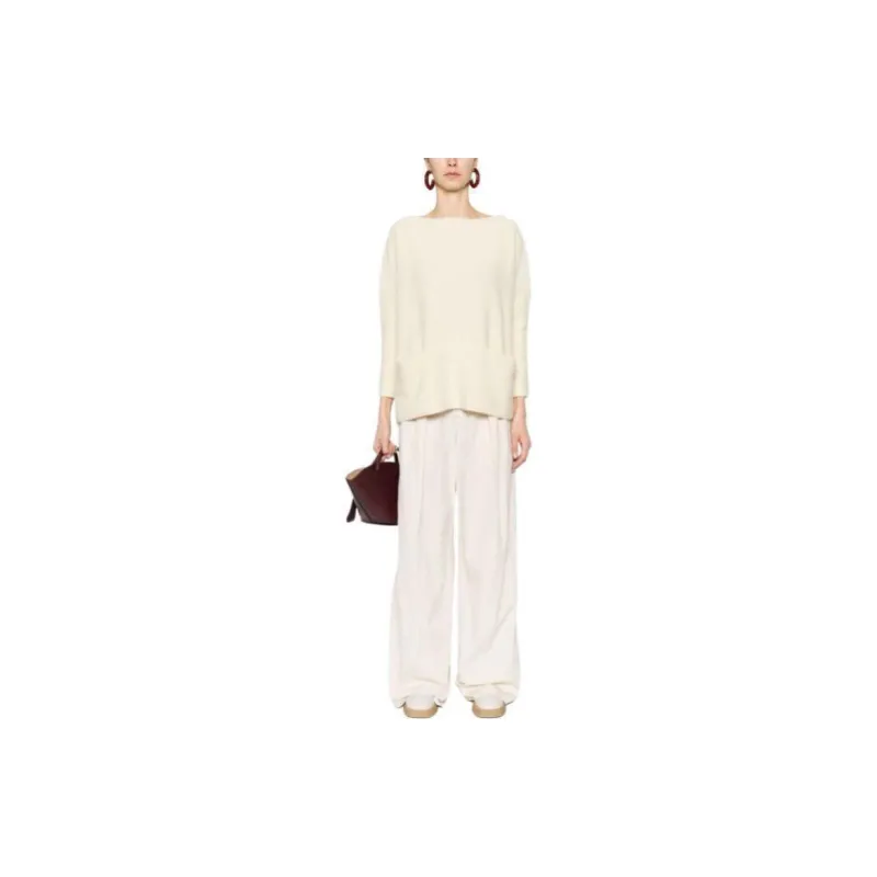 Daniela Gregis Boat neck Drop shoulder Jumper-1
