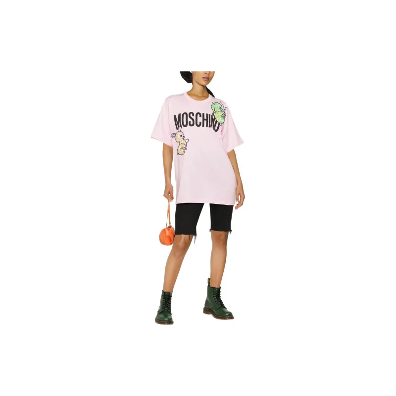 MOSCHINO T-Shirts Women's Light Pink-1
