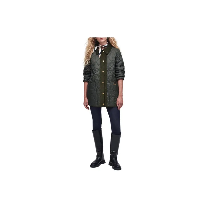 BARBOUR Barbour Highcliffe Quilted Jacket Jackets Coats Women's Green-1