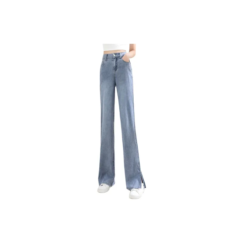 Mo Han Yi Mei Jeans Women's Denim Blue-1