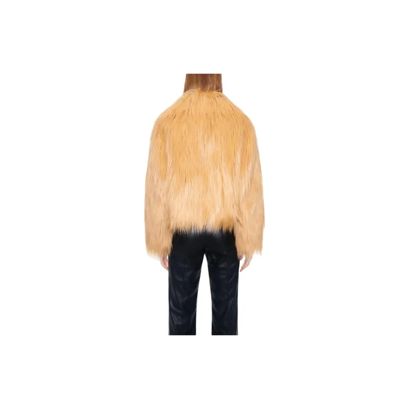 STAND STUDIO SS24 Velvet-feel Coat Women's Caramel-2