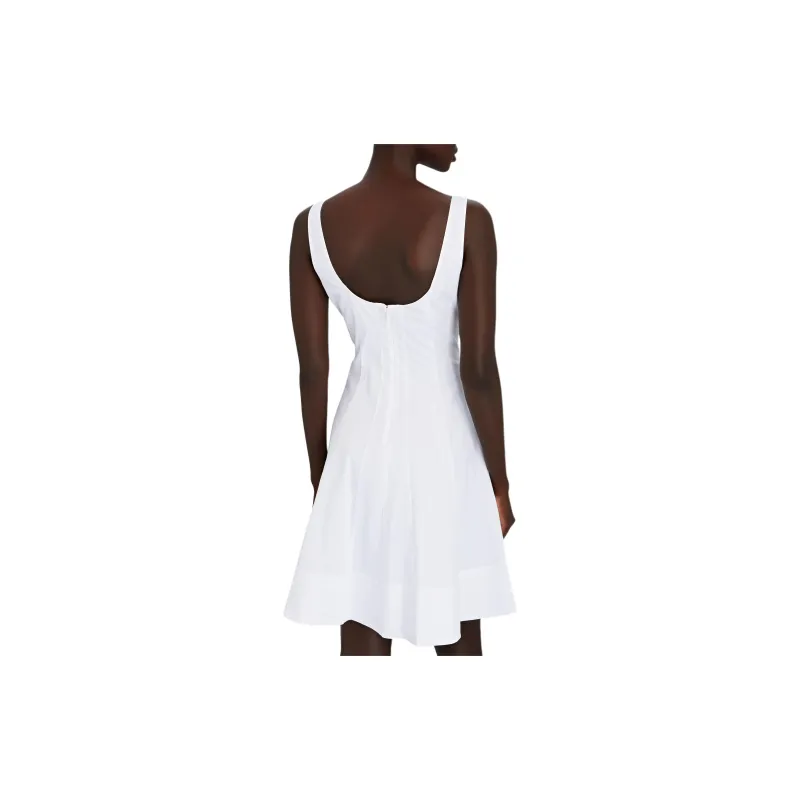 Staud Sleeveless Dress Women's White-3