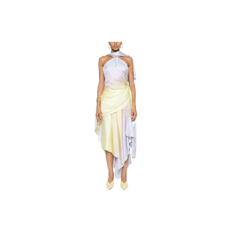 Zimmermann Harmony Asymmetric Midi Dress-1