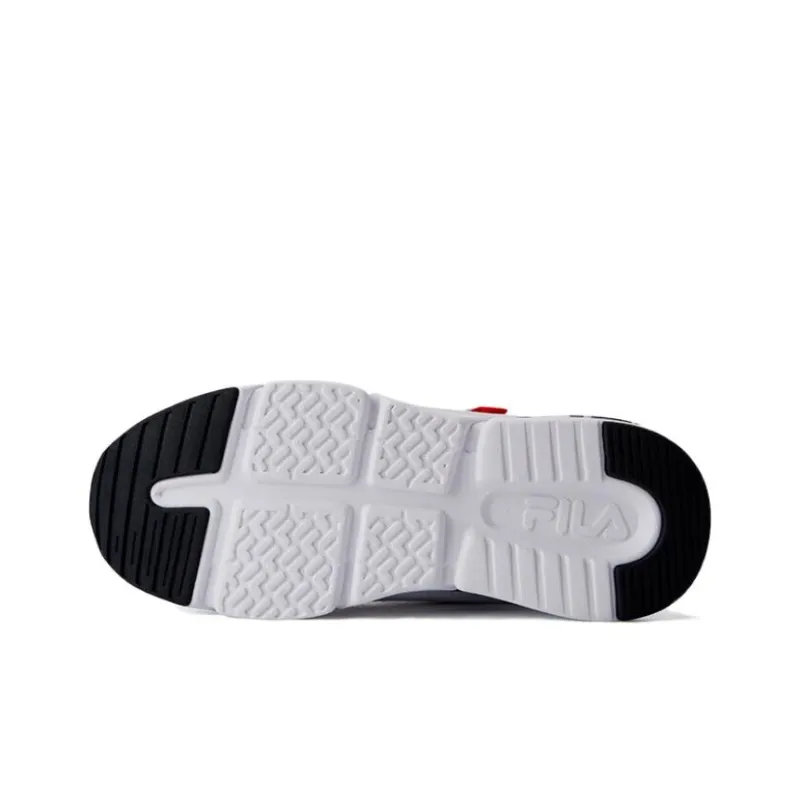 FILA KIDS Rebound And Breathable Low Top Kids' Running Shoes Black White Unisex-5