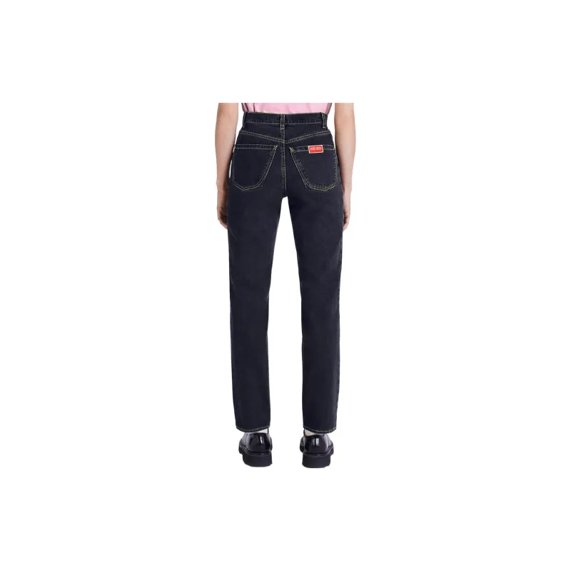 KENZO Logo patch Slim cut Jeans-4