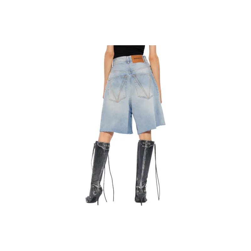 Vetements Wide-Leg Denim Shorts-3