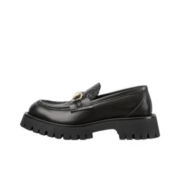 GUCCI Women's Horsebit Lug Sole Loafer 'Black' Women's