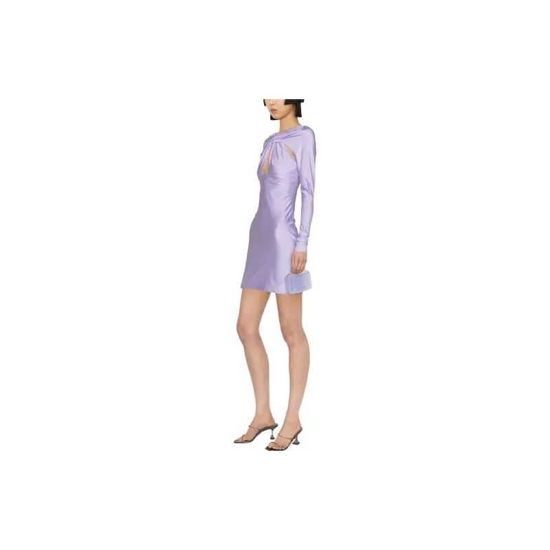 COPERNI Twisted Cut Out Jersey Dress 'Lilac'-3