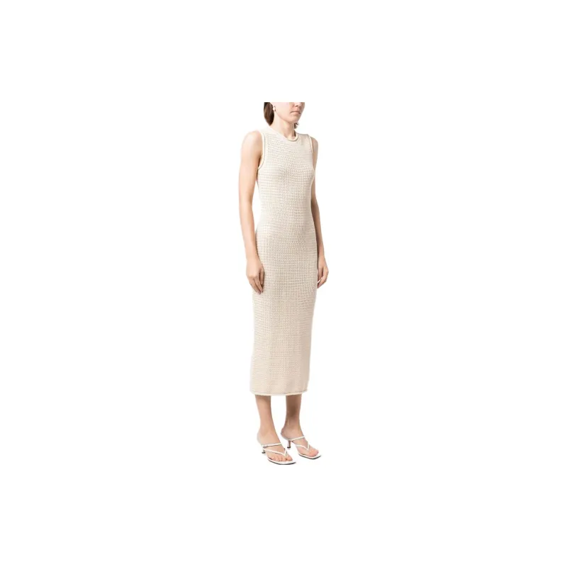 Reformation Sleeveless Dresses Women's Beige-2