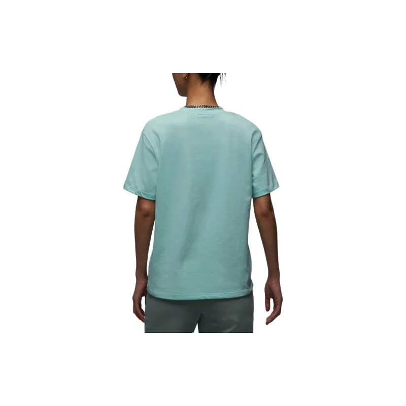 Jordan T Shirt Women's Light Dew Green/Oxidized Green-2