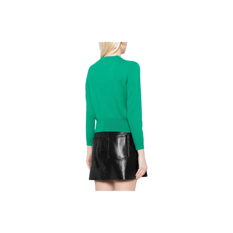 ISABEL MARANT ETOILE Newton Logo intarsia Cardigan-2