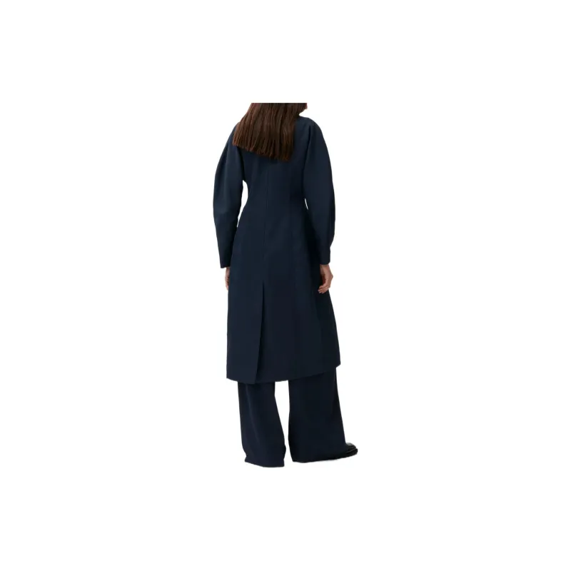 GANNI Coats Women's Blue-3