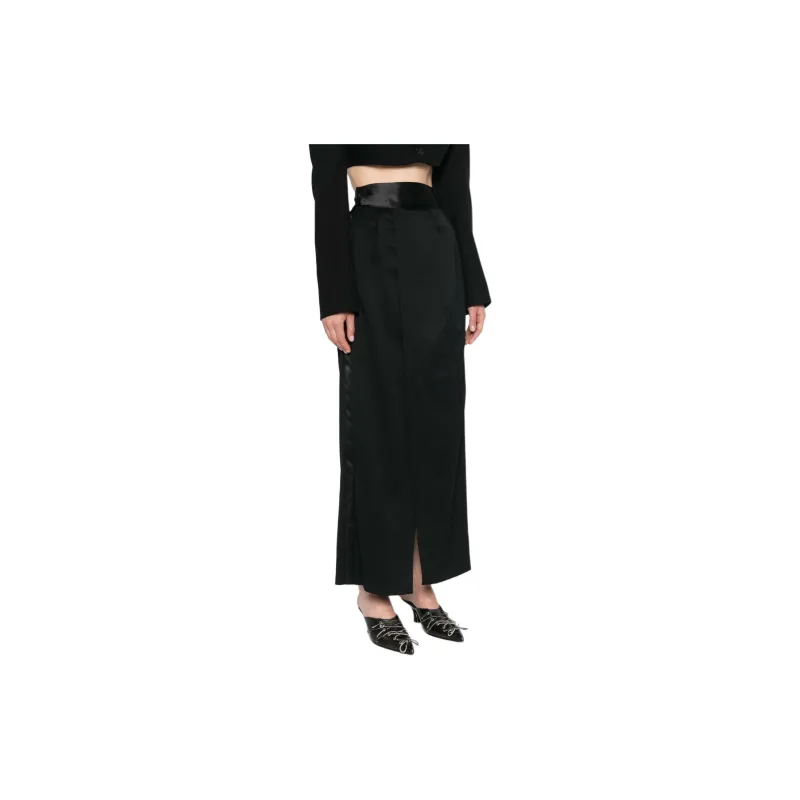 MM6 Maison Margiela Pleat detailing Maxi Skirt-3
