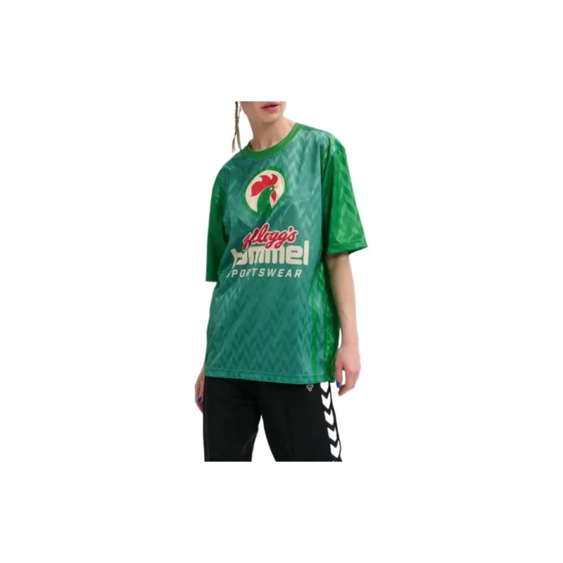 Hummel Kellogg's Football Jersey Soccer Jersey Women's Green-3