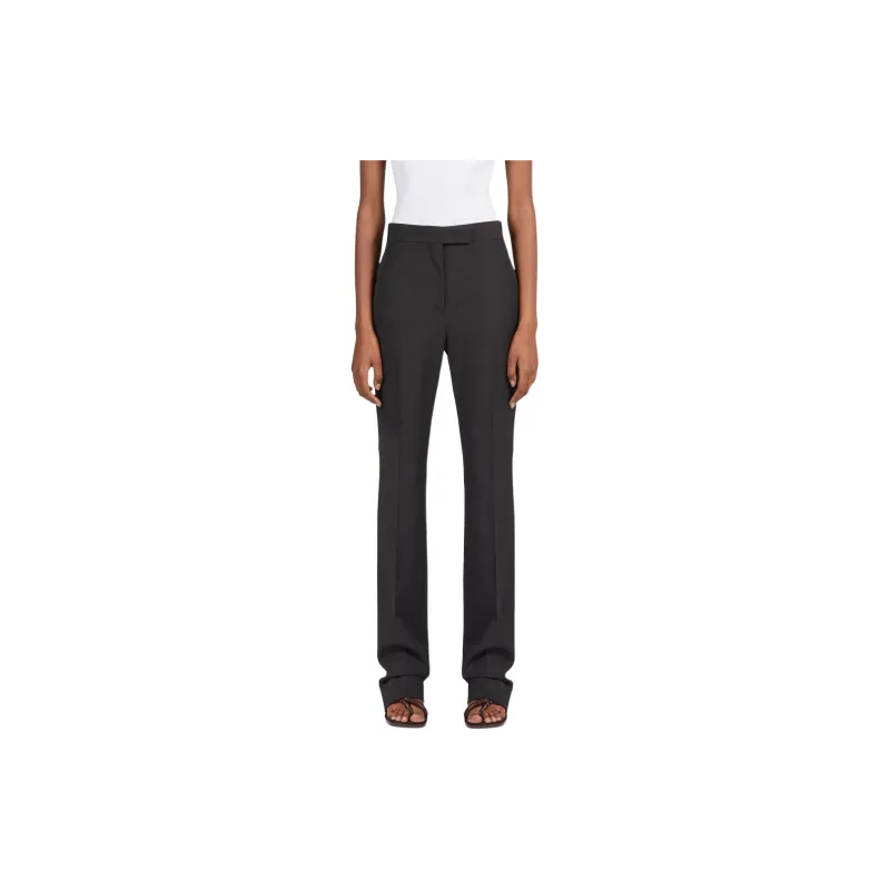 Ferragamo Pressed crease Virgin Wool Tailored Trousers-1