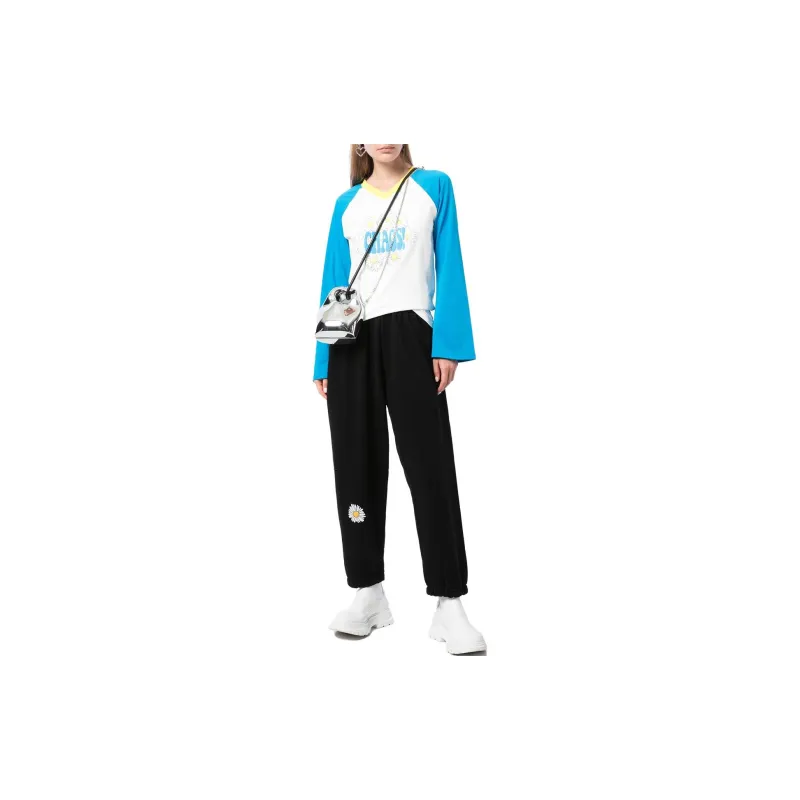 NATASHA ZINKO Daisy print Cropped Track Pants-1