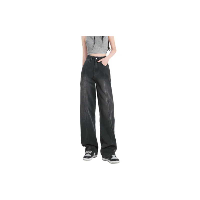 Weixi Jeans Women's Black Gray Color-3