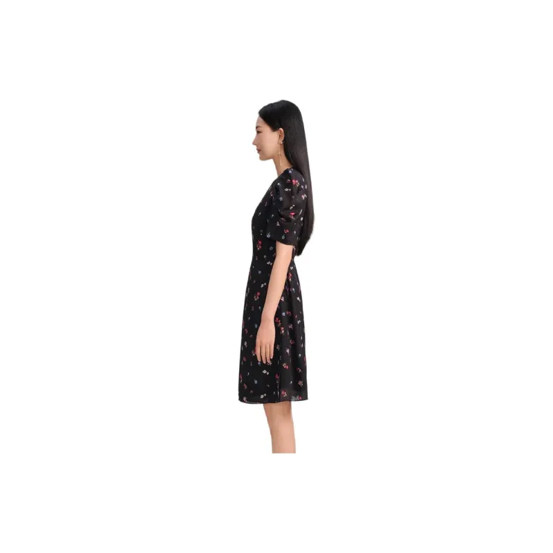 Blood Glitter Short-Sleeved Dresses Women's-2