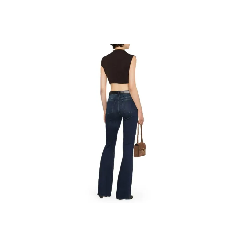 FRAME Low Rise Floor Length Flared Jeans-1