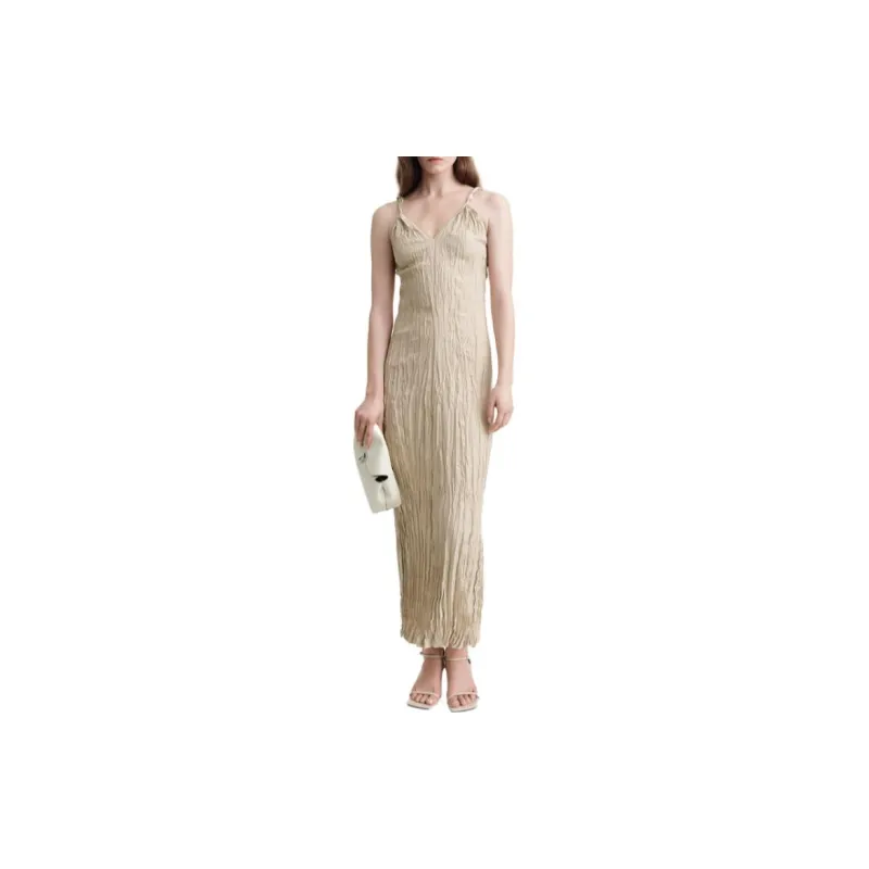 TOTEME Slip Dresses Women's Dark Beige-1