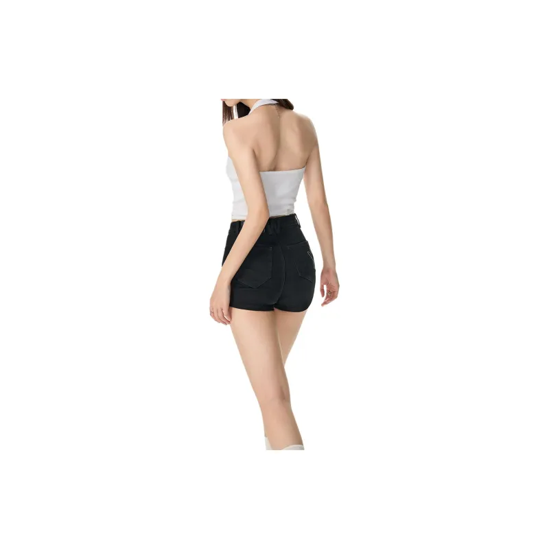 NAWS Denim Shorts Women's Tourmaline Black-2
