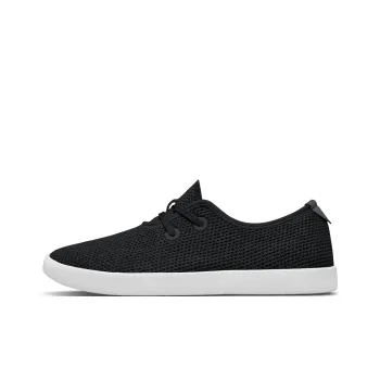 Allbirds Tree Skippers Anti-Slip Wear-Resistant Low-Top Skateboard Shoes Women's Obsidian Black