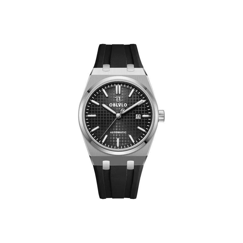 OBLVLO Mechanical Movement Watch Men's Watches Blue Dial-9