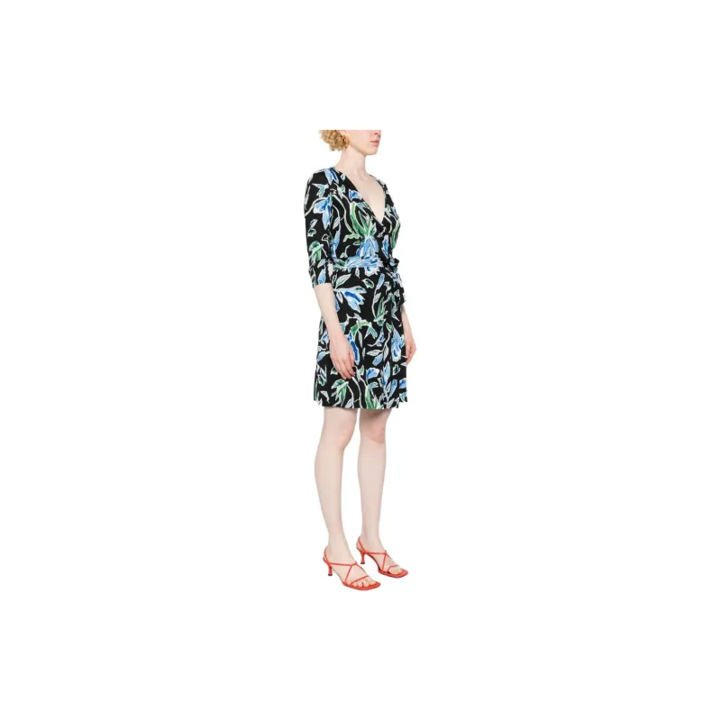 DVF Diane Von Furstenberg Julian Silk Wrap Dress-2
