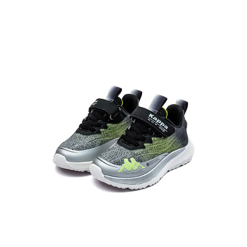 KAPPA KIDS Breathable Lightweight Kids Lifestyle Shoes Black Green Kids'-2