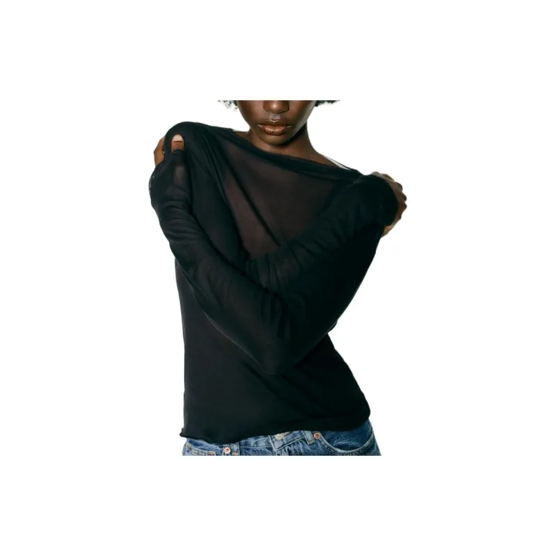 ZARA T-Shirts Women's Black-2