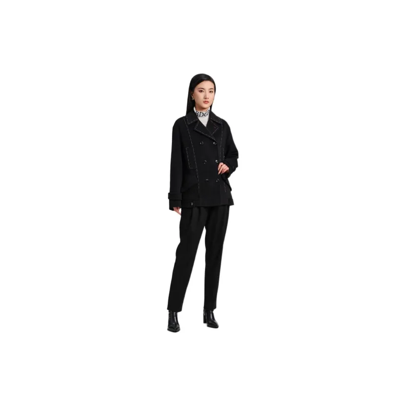 Blood Glitter Coats Women's Black-3