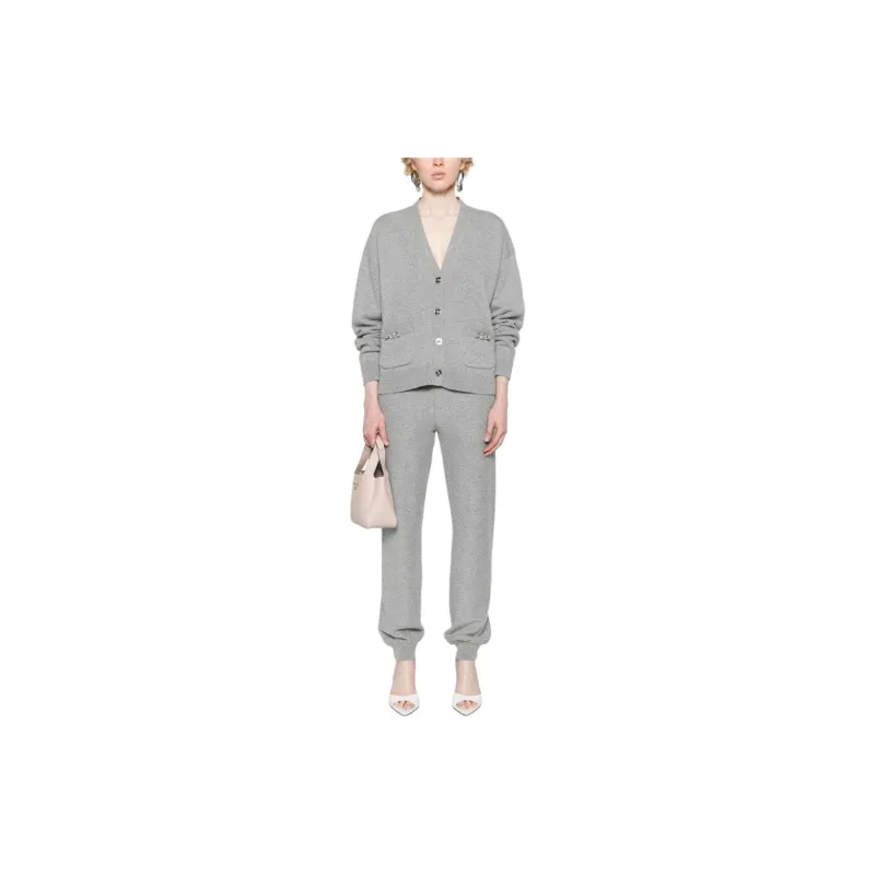 VERSACE Elasticated Drawstring Waistband Knitted Track Pants-1