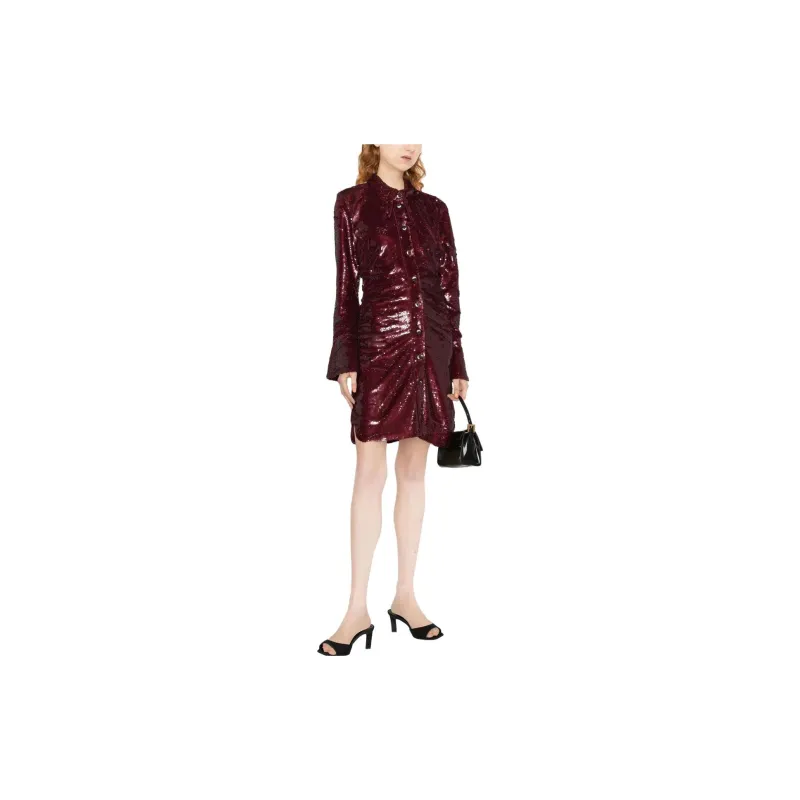 GANNI Sequin-embellished Mini Dress-1