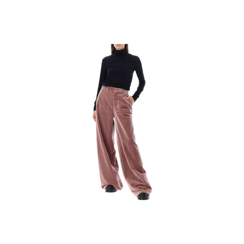 DSQUARED 2 Baggy Cut Velvet Trousers-2