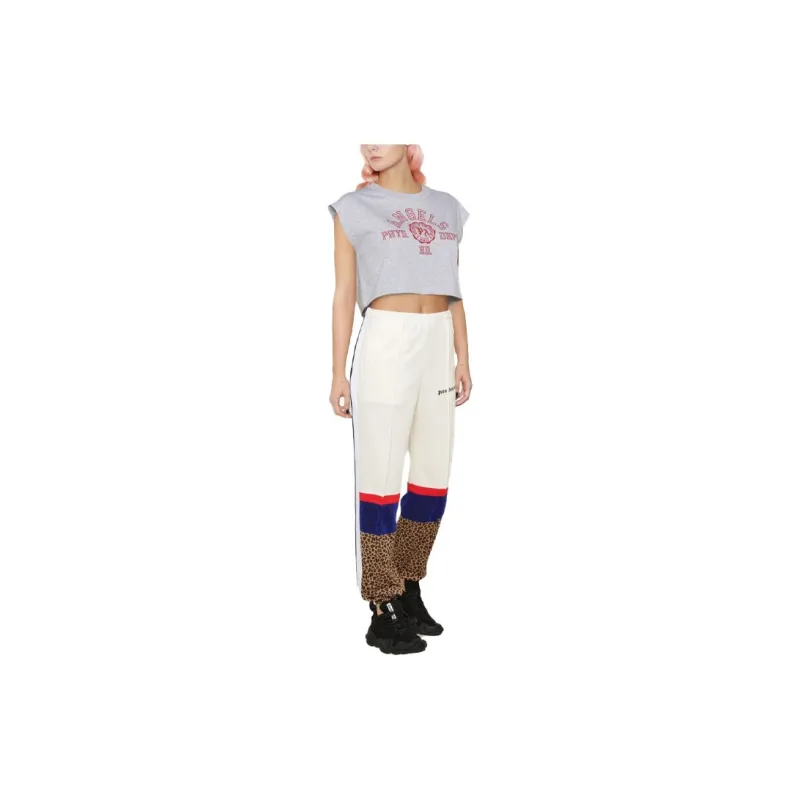 PALM ANGELS Knitted Sweatpants Women's Multicolor-2