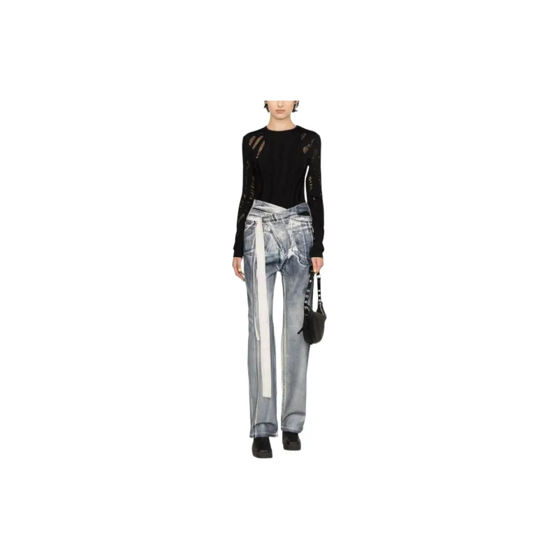 VERSACE Slashed Knit Jumper-1