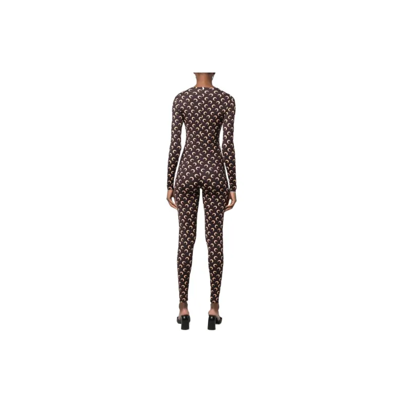 Marine Serre Jumpsuits Women's Brown-2