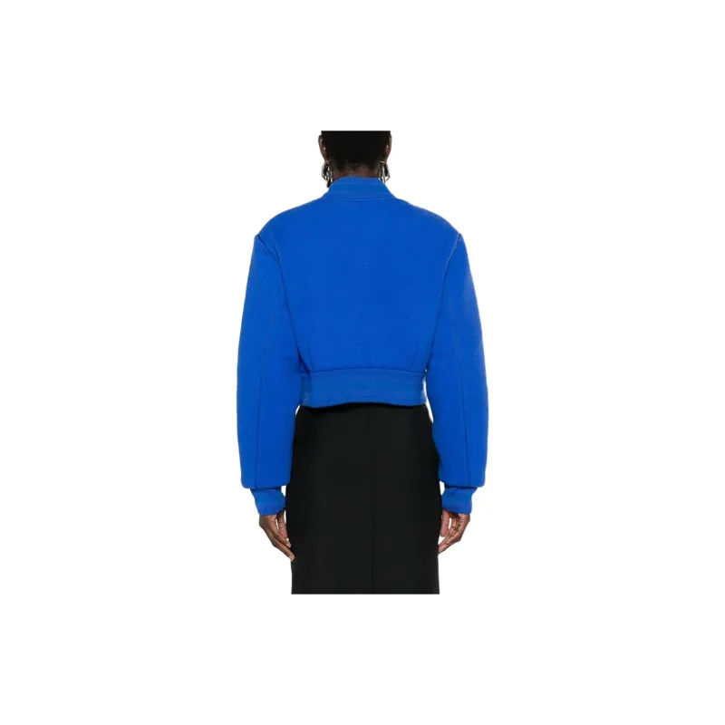 Givenchy Cropped Wool Bomber Jacket 'Iris Purple'-2