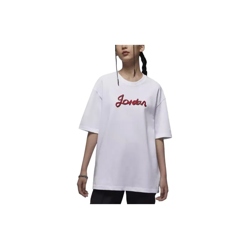 Nike Women'ss Sporty Training Drop Shoulder T-Shirt White-3