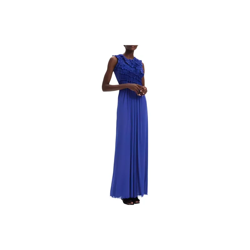 DVF Diane Von Furstenberg Sleeveless Dress Women's Blue-4