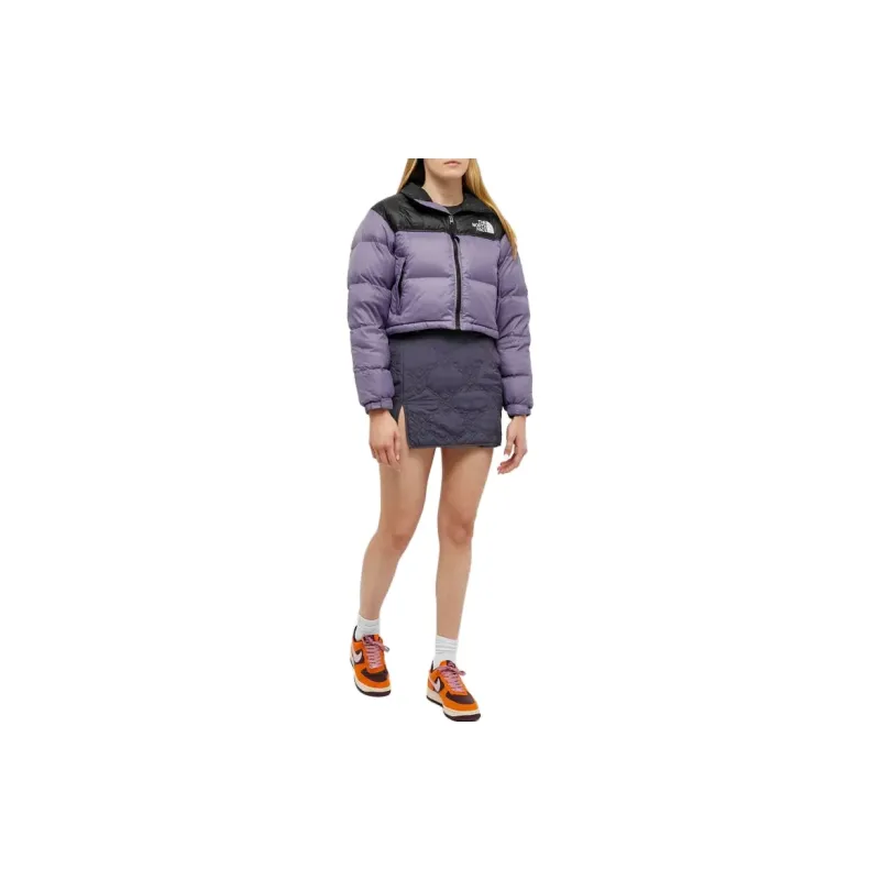 THE NORTH FACE Women's Nuptse Short Jacket Lunar Slate-2