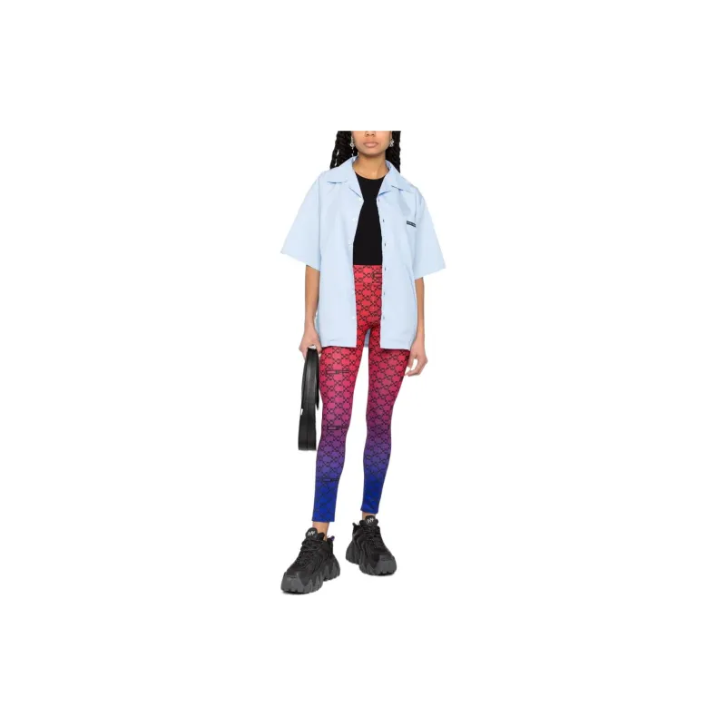 OFF WHITE Athletic Monogram Leggings Red-1