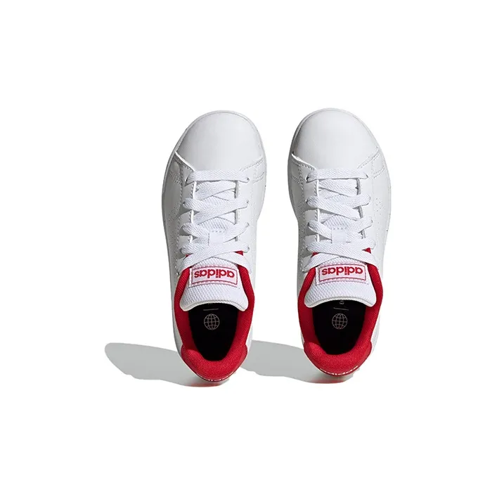 Adidas Advantage Court K 'White Scarlet'-4