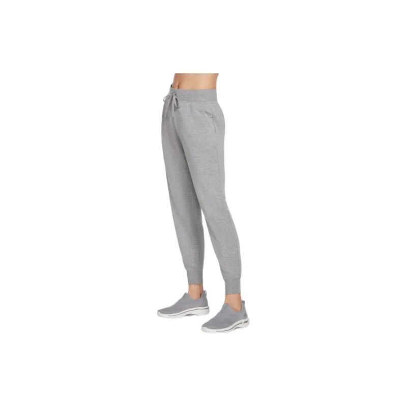 Skechers SKECHLUXE Restful Knitted Sports Pants Women's Gray-2
