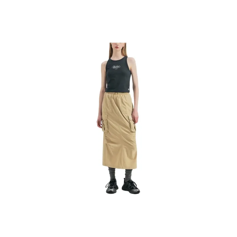 MLB Casual Long Skirts Women's Khaki-3