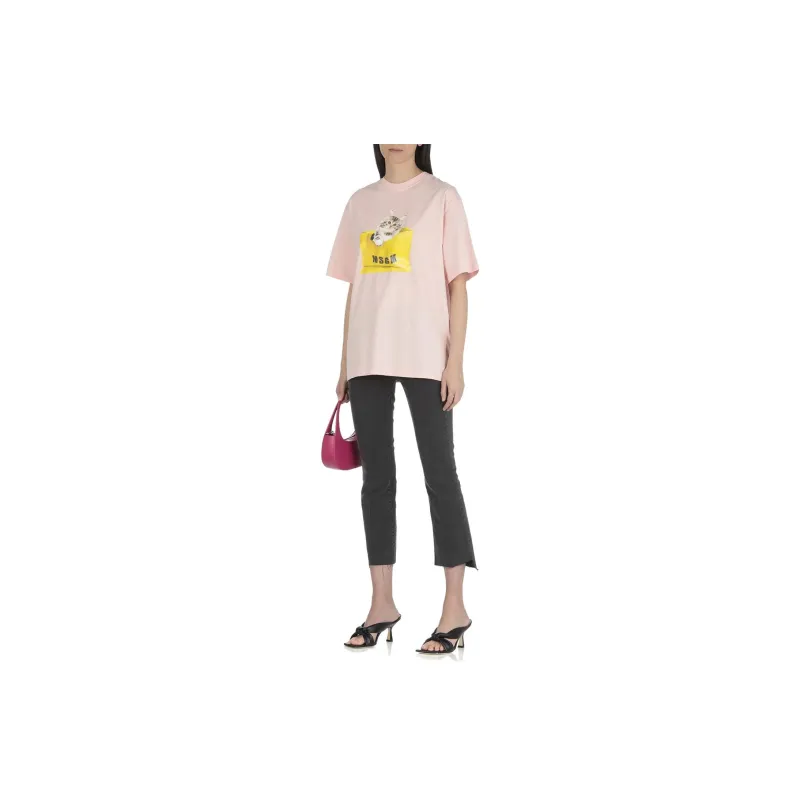 MSGM T Shirts Women's Pink-2