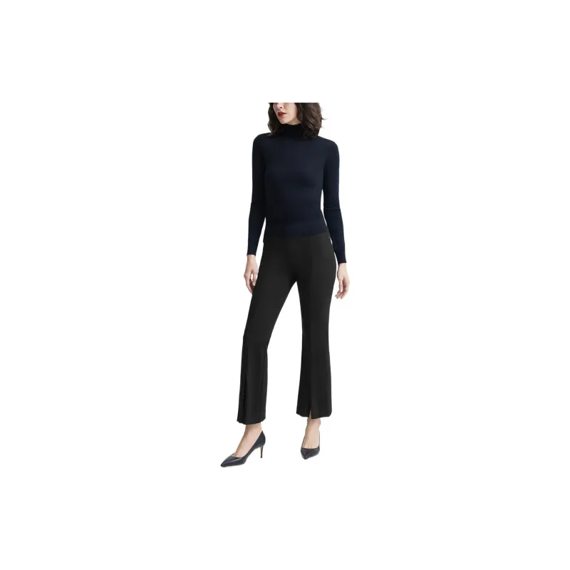 THEORY Knitted Sweatpants Women's Black-1